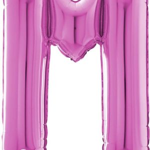 Grabo Balloons Balon Foliowy Fuksjowa Litera M 66Cm 1Szt