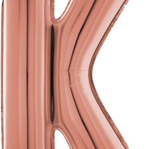 Grabo Balloons Balon Foliowy Litera K Różowe Złoto 66Cm 1Szt