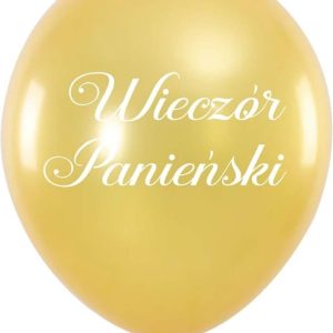 Pal Balony Lateksowe Z Nadrukiem Wieczór Panieński Złote 30Cm 5Szt